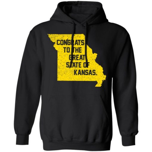 Congrats to the great state of Kansas shirt
