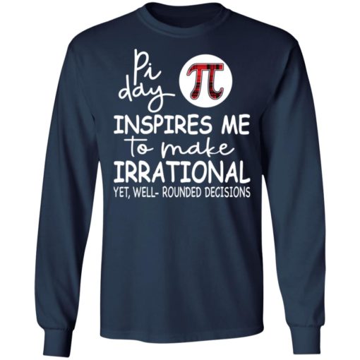 Pi day inspires me to make irrational shirt