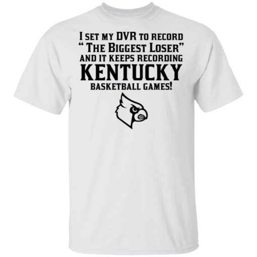 I set my DVR to record the biggest loser and it keeps recording Kentucky shirt