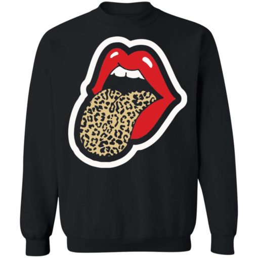 Red Lips Leopard Tongue shirt