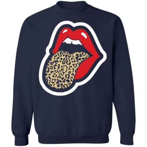 Red Lips Leopard Tongue shirt