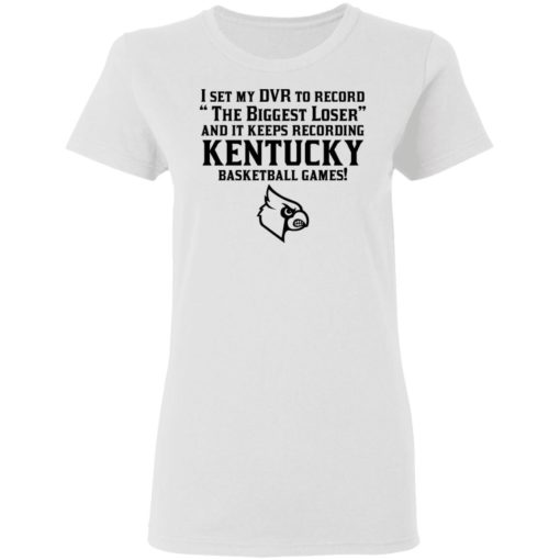 I set my DVR to record the biggest loser and it keeps recording Kentucky shirt