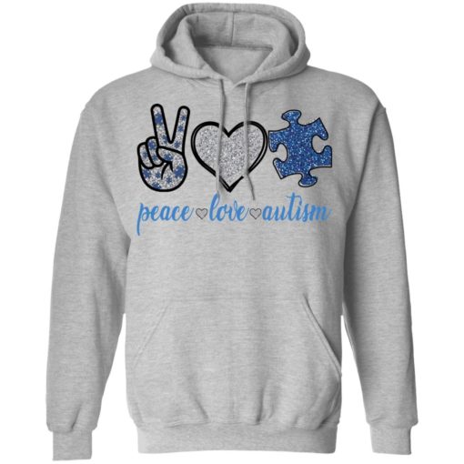 Peace love autism shirt