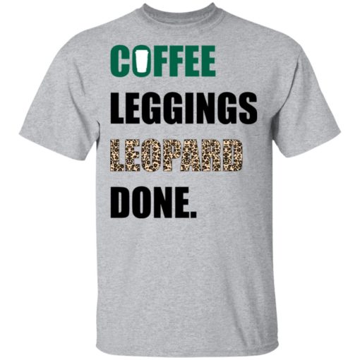 Coffee Leggings Leopard sweatshirt