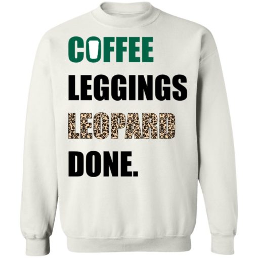 Coffee Leggings Leopard sweatshirt