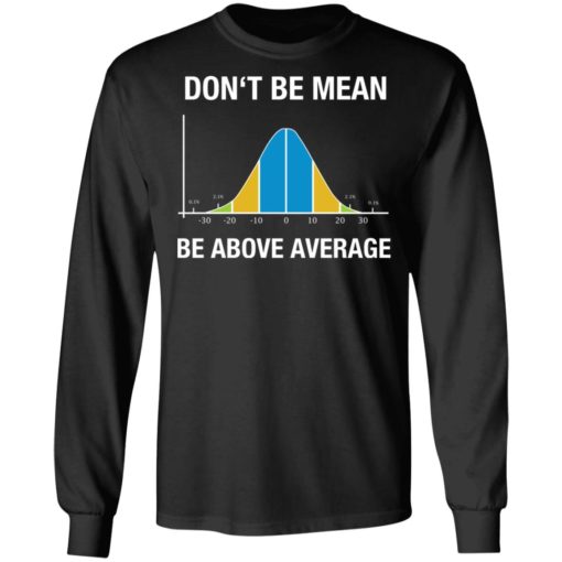 Don’t be mean above average shirt