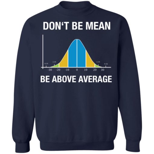 Don’t be mean above average shirt