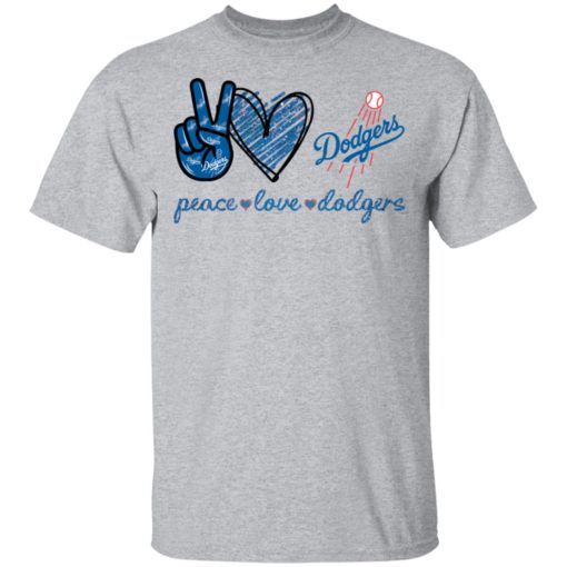 Peace love Dodgers shirt