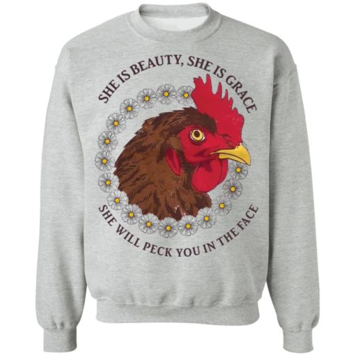 Rooster she is beauty she is grace shirt