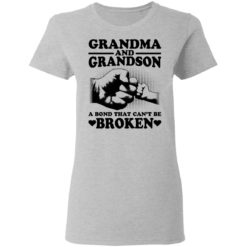 Grandma and Grandson a bond that can't be broken shirt - Ladies T-Shirt, Sport Grey
