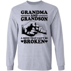 Grandma and Grandson a bond that can't be broken shirt - Long Sleeve, Sport Grey