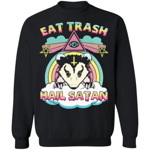 Eat Trash Hail Satan Raccoon shirt