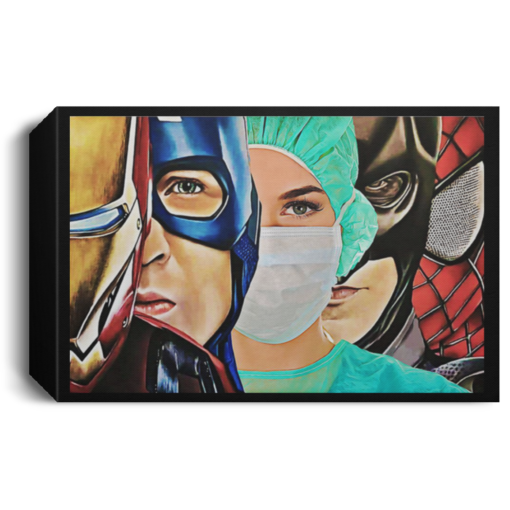 Iron Man Captain Batman SpiderMan Nurse Poster Canvas