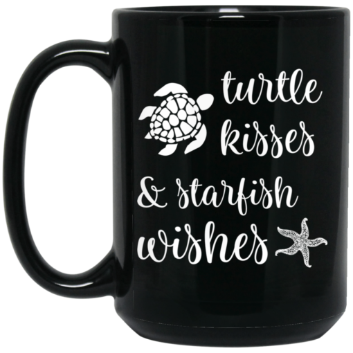 Turtle kisses and starfish wishes mug