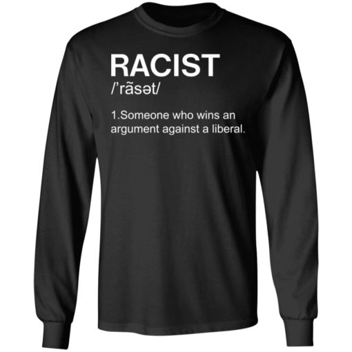 Racist someone who wins an argument against a liberal shirt