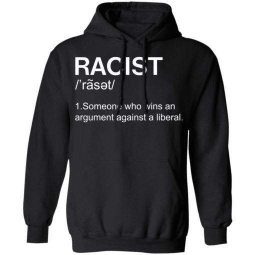 Racist someone who wins an argument against a liberal shirt