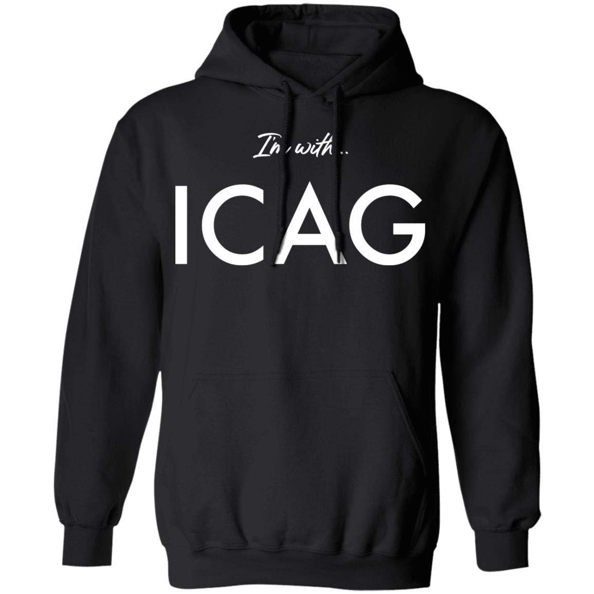 I'm with ICAG shirt - Hoodie, Black