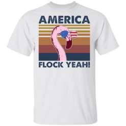 America Flock yeah flamingo shirt