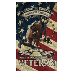 Veteran It cannot be inherited nor can it be purchased wall flag