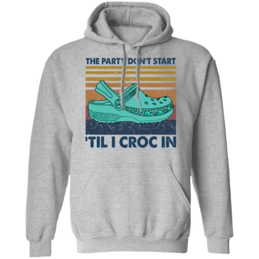 The party don’t start ’til I croc in shirt