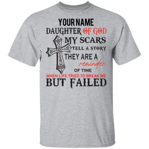 Personalized daughter of God shirt