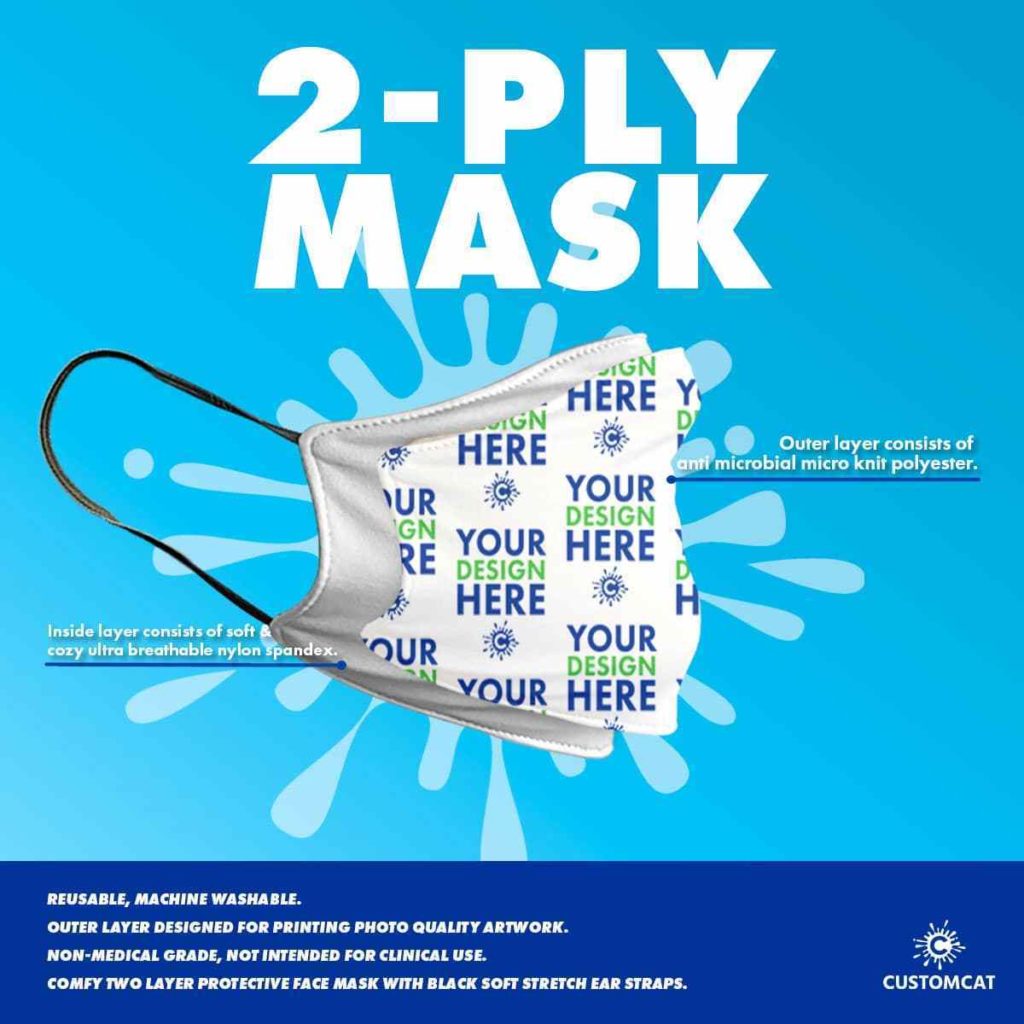 new 2-layer face mask