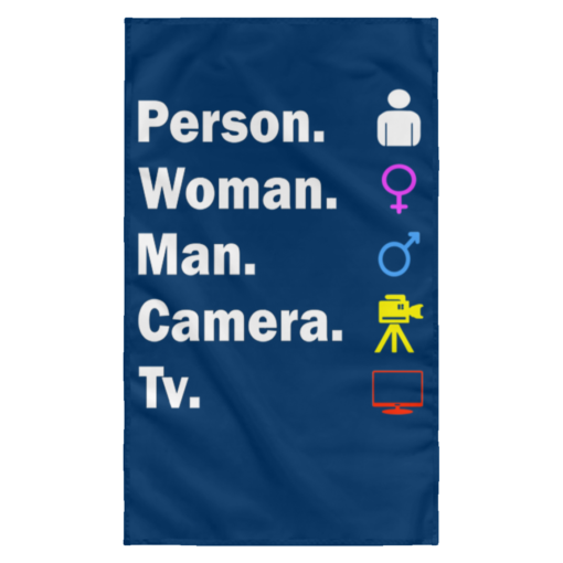 Person Woman Man Camera Tv wall flag