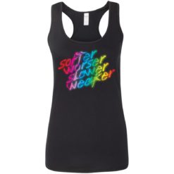 Softer Worser Slower Weaker shirt - Ladies Racerback Tank, Black