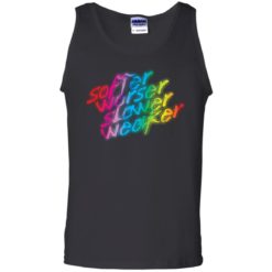 Softer Worser Slower Weaker shirt - G220 100% Cotton Tank Top, Black