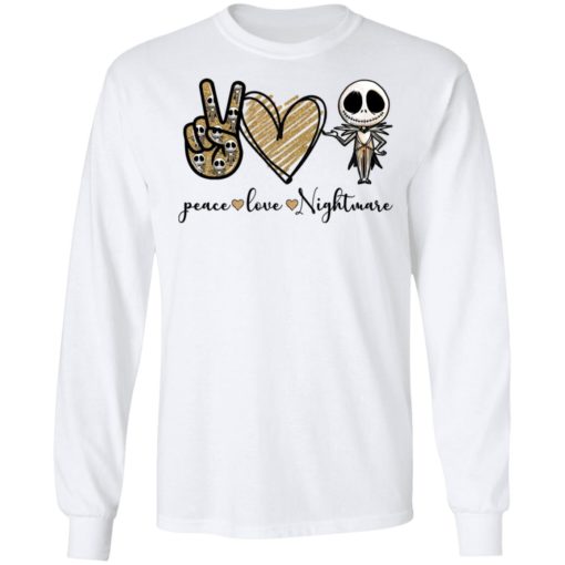 Peace Love Nightmare Skellington shirt