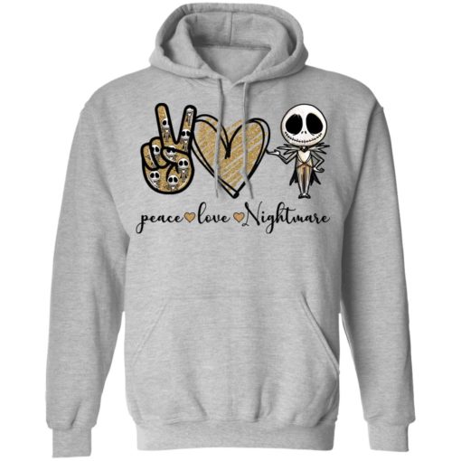 Peace Love Nightmare Skellington shirt