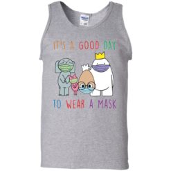 It's a good day to wear a mask shirt - G220 100% Cotton Tank Top, Sport Grey