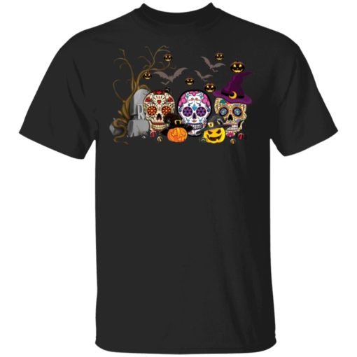 Surga Skull Hippie Witch pumpkin witch Halloween shirt