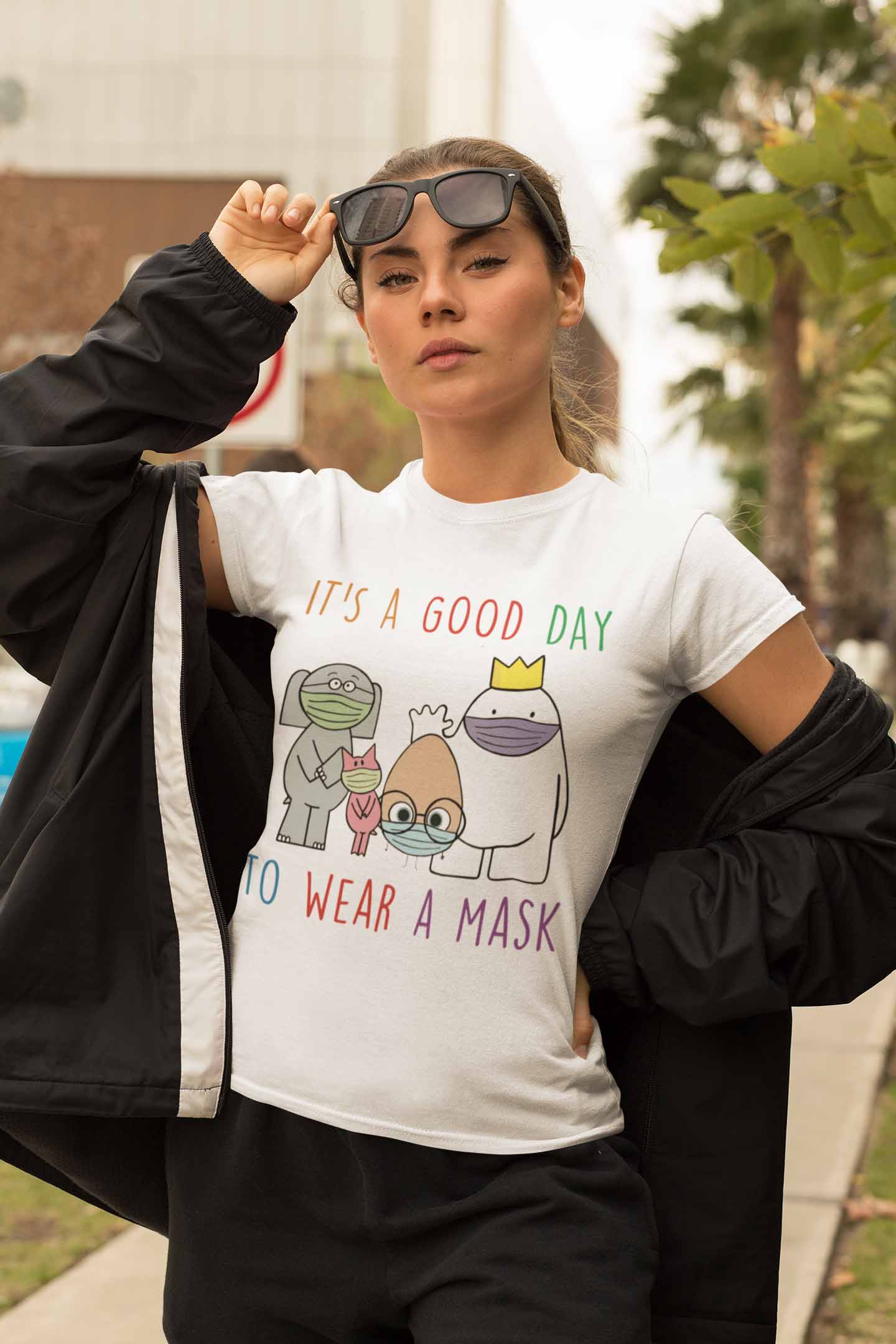 It's a good day to wear a mask shirt