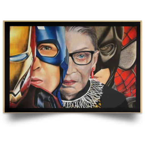 Ruth Bader Ginsburg Superheroes poster, canvas