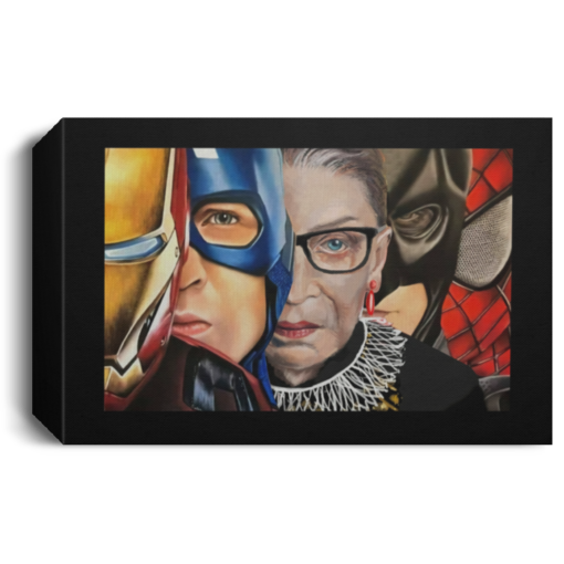 Ruth Bader Ginsburg Superheroes poster, canvas