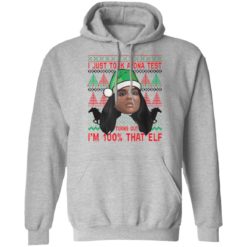 Lizzo 100 Percent That Elf Christmas Sweater - Hoodie, Sport Grey