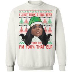 Lizzo 100 Percent That Elf Christmas Sweater - Sweatshirt, White