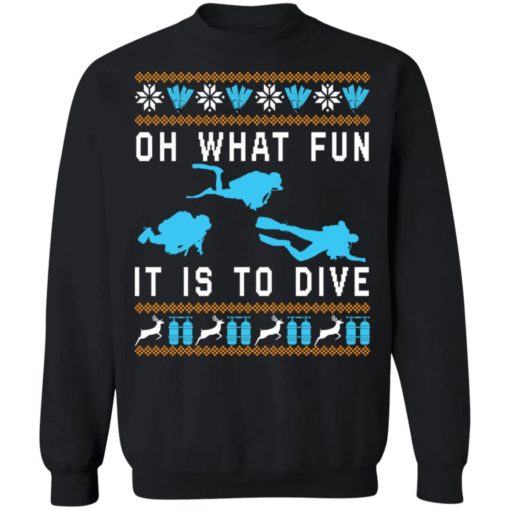 Oh what fun it is to dive Christmas sweater