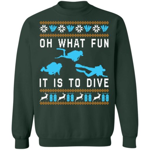 Oh what fun it is to dive Christmas sweater
