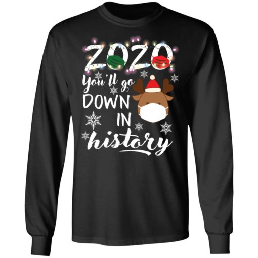 2020 you’ll go down in history Christmas sweatshirt
