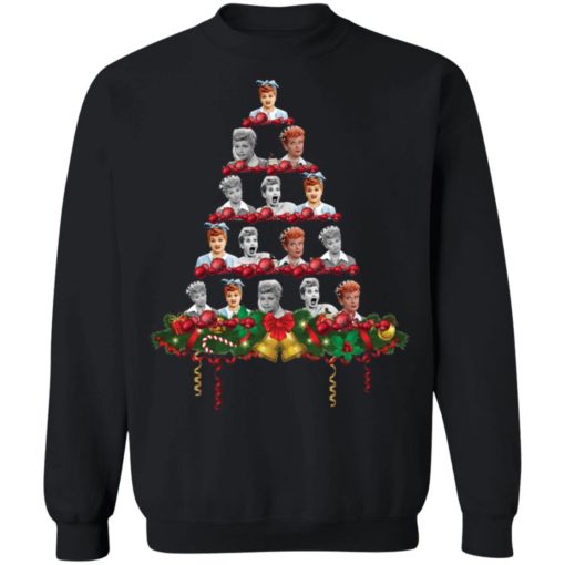 Lucille Ball Christmas tree sweatshirt