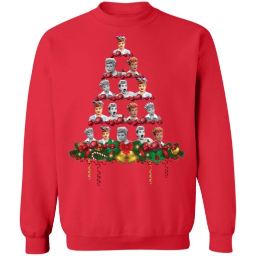 Lucille Ball Christmas tree sweatshirt