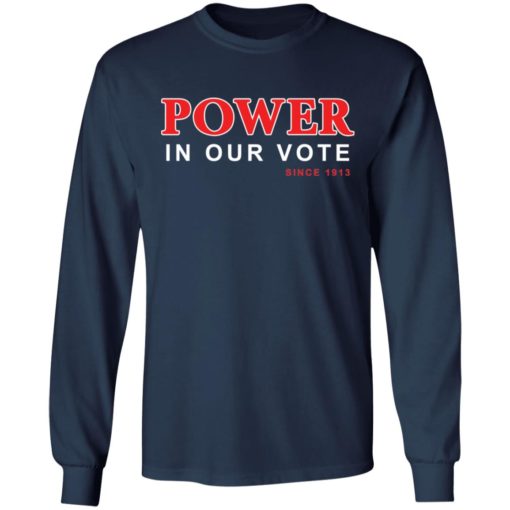 Power in our vote since 1913 shirt
