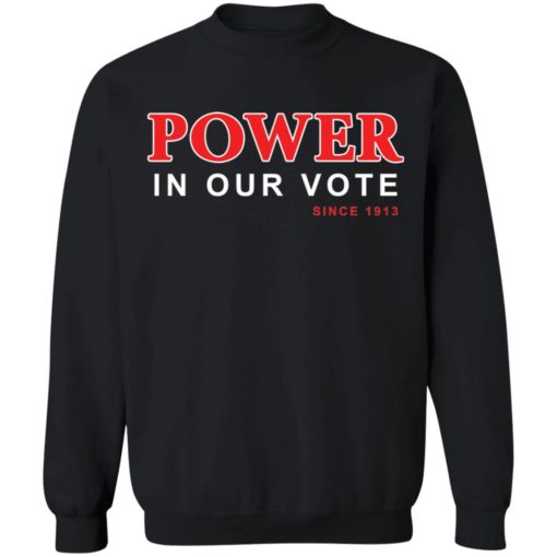 Power in our vote since 1913 shirt