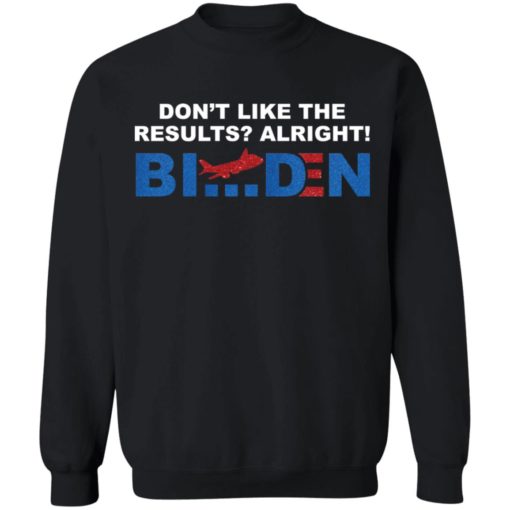 Don’t like the results alright B*den shirt