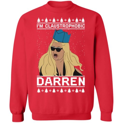 I’m Claustrophobic Darren Christmas sweater