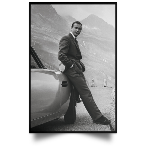 Sean Connery James Bond poster, canvas