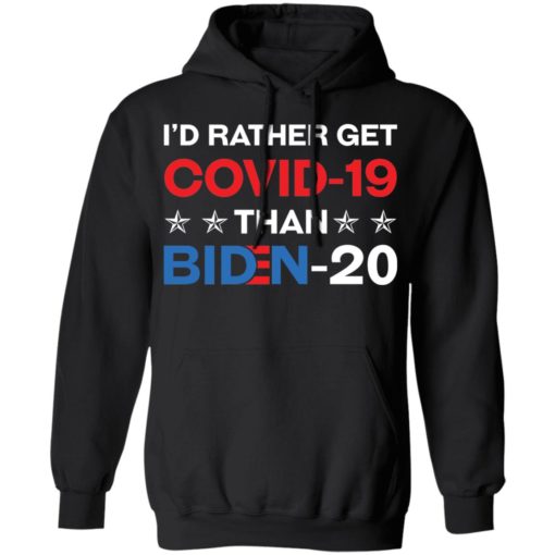I’d rather get Covid 19 than B*den 20 shirt