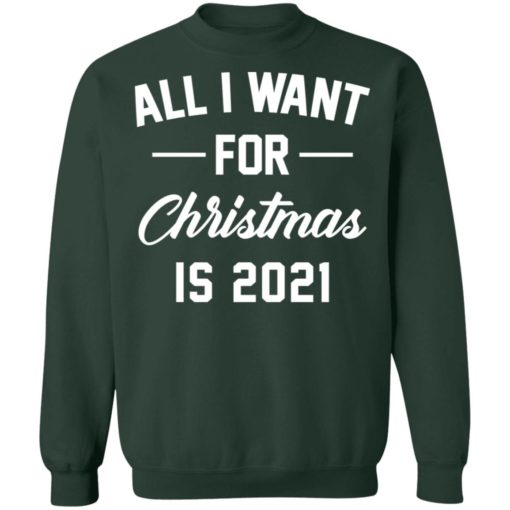 All I want for Christmas is 2021 sweatshirt
